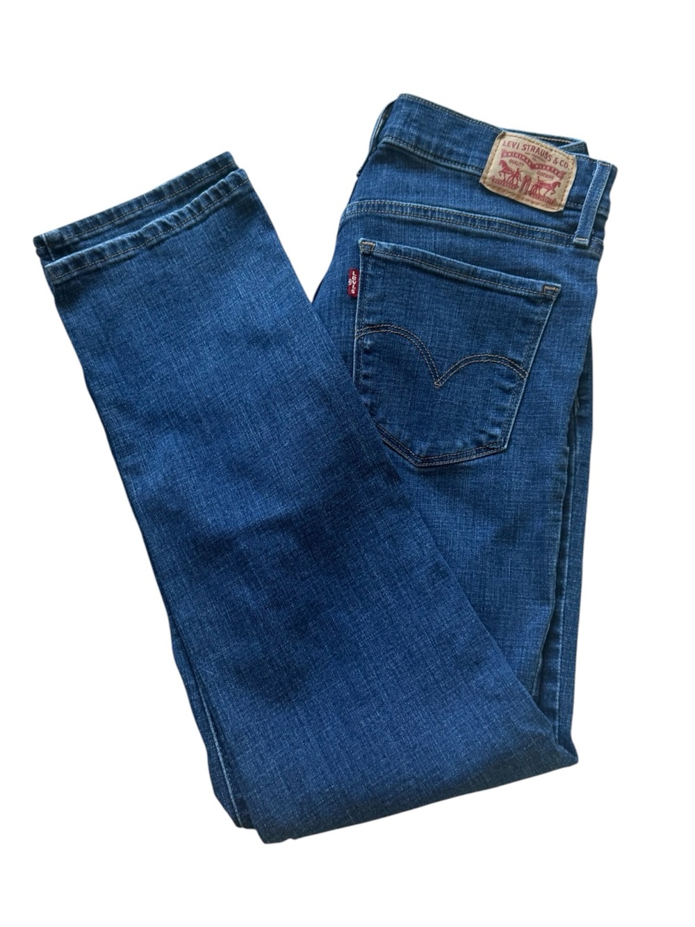 Levi's Women's Shaping Straight Jeans - Classic Blue Denim